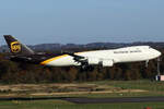 UPS Boeing 747-8F N615UP bei der Landung in Köln 3.11.2024