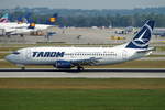 TAROM Boeing B737-38J YR-BGE, cn(MSN): 27395,
Flughafen München, 20.08.2018.