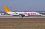 Pegasus Airlines, TC-CPA  Sena , B737-82R(W) beim Start in MUC nach Istanbul (SAW) 16.03.2013