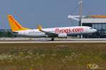 Pegasus Airlines, TC-CPG  Ceren , B737-82R(W) beim Touch Down in MUC aus Istanbul (SAW) 17.07.2013