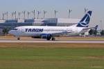 YR-BGD  Deva  / Tarom / B737-38J in MUC bei der Landung aus Bukarest (OTP) 02.08.2013