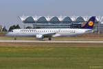 D-AEBR / LH CityLine / ERJ 195LR in MUC beim Start nach Cluj (CLJ) 17.08.2013