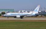 YR-BGG  Craiova  / Tarom / B737-78J(W) beim Start in MUC nach Sibiu (SBZ) 17.08.2013