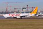 TC-AAN  Merve  / Pegasus Airlines / B737-82R(W) in MUC bei der Landung aus Istanbul (SAW) 16.12.2013