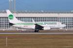 D-AGET / Germania / B737-75B(W) in MUC bei der Landung aus Thessaloniki (SKG) 28.12.2013