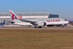 A7-BCK / Qatar Airways / B787-8 bei der Landung in MUC aus Doha (DOH) 30.12.2013