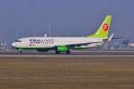 VQ-BKW / S7-Airlines / B737-8ZS(W) beim Start in MUC nach Nowosibirsk (OVB) 01.02.2014