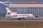 T18-3 / Fuerza Area Espanola / Dassault Falcon 900B beim Start in MUC. 01.02.2014