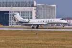 P4-PPP / Orgjet Aviation / G-V-SP Gulfstream G550 bei der Landung in MUC. 28.03.2014