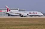 A7-BCK / Qatar Airways / B787-8 beim Start in MUC nach Doha (DOH) 28.03.2014