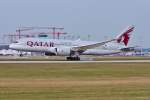 A7-BCE / Qatar Airways / B787-8 bei der Landung in MUC aus Doha (DOH) 31.03.2014