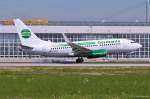 D-AGEQ / Germania / B737-75B(W) in MUC bei der Landung aus Sulaymaniyah (ISU) 21.05.2014