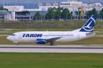 YR-BGA  Alba Julia  / Tarom / B737-38J beim Start in MUC nach Sibiu (SBZ) 03.06.2014