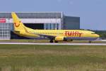 D-ATUA / TUIfly / B737-8K5(W) beim Start in MUC nach Fuerteventura (FUE) 07.06.2014