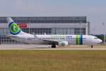 PH-HZE / Transavia Airlines / B737-8K2(W) in MUC beim Start nach Cagliari (CAG) 26.06.2014