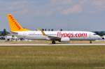 TC-CPB  Doga  / Pegasus Airlines / B737-82R(W) in MUC beim Start nach Istanbul (SAW) 01.07.2014