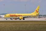 D-AHFI / TUIfly / B737-8K5(W) beim Start in MUC nach Antalya (AYT) 03.07.2014