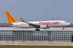 TC-AAO / Pegasus Airlines / B737-86N(W) in MUC vor der Landung aus Istanbul (SAW) 04.07.2014