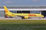 D-ATUB / TUIfly / B737-8K5(W) beim Start in MUC nach Boa Vista (BVC) 08.08.2014