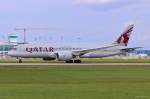 A7-BCD / Qatar Airways / B787-8 beim Start in MUC nach Doha (DOH) 18.08.2014