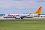 TC-AZP  Maya  / Pegasus Airlines / B737-82R(W) bei der Landung in MUC aus Istanbul (SAW) 18.08.2014