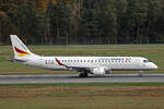 German Airways, D-APRI, Embrer ERJ-190SR, msn: 19000178, 14.Oktober 2024, NUE Nürnberg, Germany.