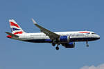 British Airways, G-TTNC, Airbus A320-251N, msn: 8173, 07.Juli 2023, LHR London Heathrow, United Kingdom.