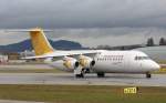 Malm Aviation Regional Avro Rj 100 SE-DSV Flughafen Salzburg 15.01.2011