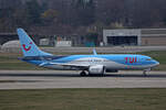 TUI Airways, G-TUMF, Boeing B737-8MAX, msn: 44599/7395,  Malaga , 09.März 2024, GVA Genève, Switzerland.