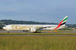 Emirates Airlines, A6-EQM, Boeing 777-31HER, msn: 42361/1562,  50 Years UAE , 21.Mai 2022, ZRH Zürich, Switzerland.