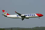 Edelweiss Air, HB-JMC, Airbus A340-313X, msn: 546,  Flumserberg , 30.April 2024, ZRH Zürich, Switzerland.