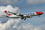 Edelweiss Air, HB-JMC, Airbus A340-313X, msn: 546,  Flumserberg , 05.Mai 2024, ZRH Zürich, Switzerland.