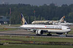 Singapore Airlines, 9V-SNA, Boeing B777-312ER, msn: 42240/1279, 09.Mai 2024, ZRH Zürich, Switzerland.