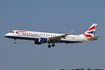 BA CityFlyer, G-LCYL, Embraer ERJ-190LR, msn: 19000346, 13.Juni 2024, ZRH Zürich, Switzerland.