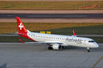 Helvetic Airways, HB-JVW, Embraer ERJ-195LR, msn: 19000434, 26.Dezember 2024, ZRH Zürich, Switzerland.