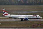 BA CityFlyer, G-LCYR, Embraer ERJ-190SR, msn: 19000563, 22.Januar 2025, ZRH Zürich, Switzerland.