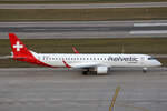 Helvetic Airways, HB-JVJ, Embraer ERJ-195AR, msn: 19000386, 24.Januar 2025, ZRH Zürich, Switzerland.