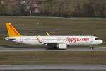 Pegasus Airlines, TC-RDK, Airbus A321-251NX, msn: 11281,  Mercan , 24.Januar 2025, ZRH Zürich, Switzerland.