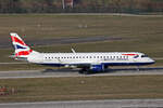 BA CityFlyer, G-LCYP, Embraer ERJ-190LR, msn: 19000443, 21.Februar 2025, ZRH Zürich, Switzerland.