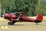 Private Beechcraft D-17S Staggerwing, F-GUZZ, Flugplatz Bienenfarm, 02.07.2022