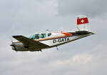 Private Beech 95 Travel Air, D-GATA, Flugplatz Bienenfarm, 02.07.2023