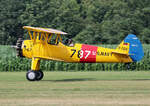 Quax, N2S-3 Boeing Stearman, D-EQXL, Flugplatz Bienenfarm, 05.07.2024