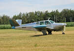 Private Beechcraft J-35 Bonanza, N980SE, Flugplatz Bienenfarm, 06.07.2024