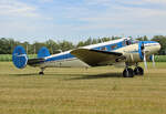 Private Beechcraft C-54H Expeditor, N45SK, Flugplatz Bienenfarm, 06.07.2024