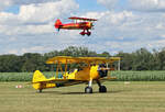 Quax N2S-3, Private PT-13D Kaydet Boeing Stearman, N3972U, D-EMDV, Flugplatz Bienenfarm, 06.07.2024