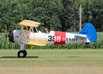 Private A-75N1 Boeing Stearman, N5527N, Flugplatz Bienenfarm, 07.07.2024