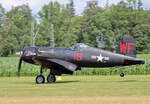 Private Chance-Vought F4U-5NL Corsair, D-FCOR, Flugplatz Bienenfarm, 07.07.2024