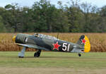 Private Yakovlev Yak-11, D-FYAK, Flugplatz Bienenfarm, 14.09.2024