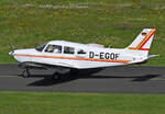 PA 28-161 Warrior II, D-EGOF auf dem Rollweg in EDKB - 24.08.2021