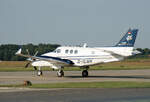 Private Beechcraft C-90 GTI King Air, D-ICMK, Flugplatz Strausberg, 01.08.2024